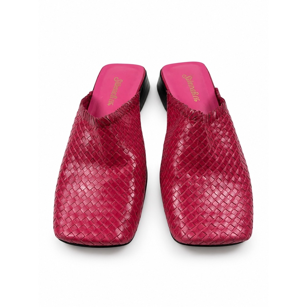 St. John's Bay Vintage Y2K Pink Woven Mules Size 8M